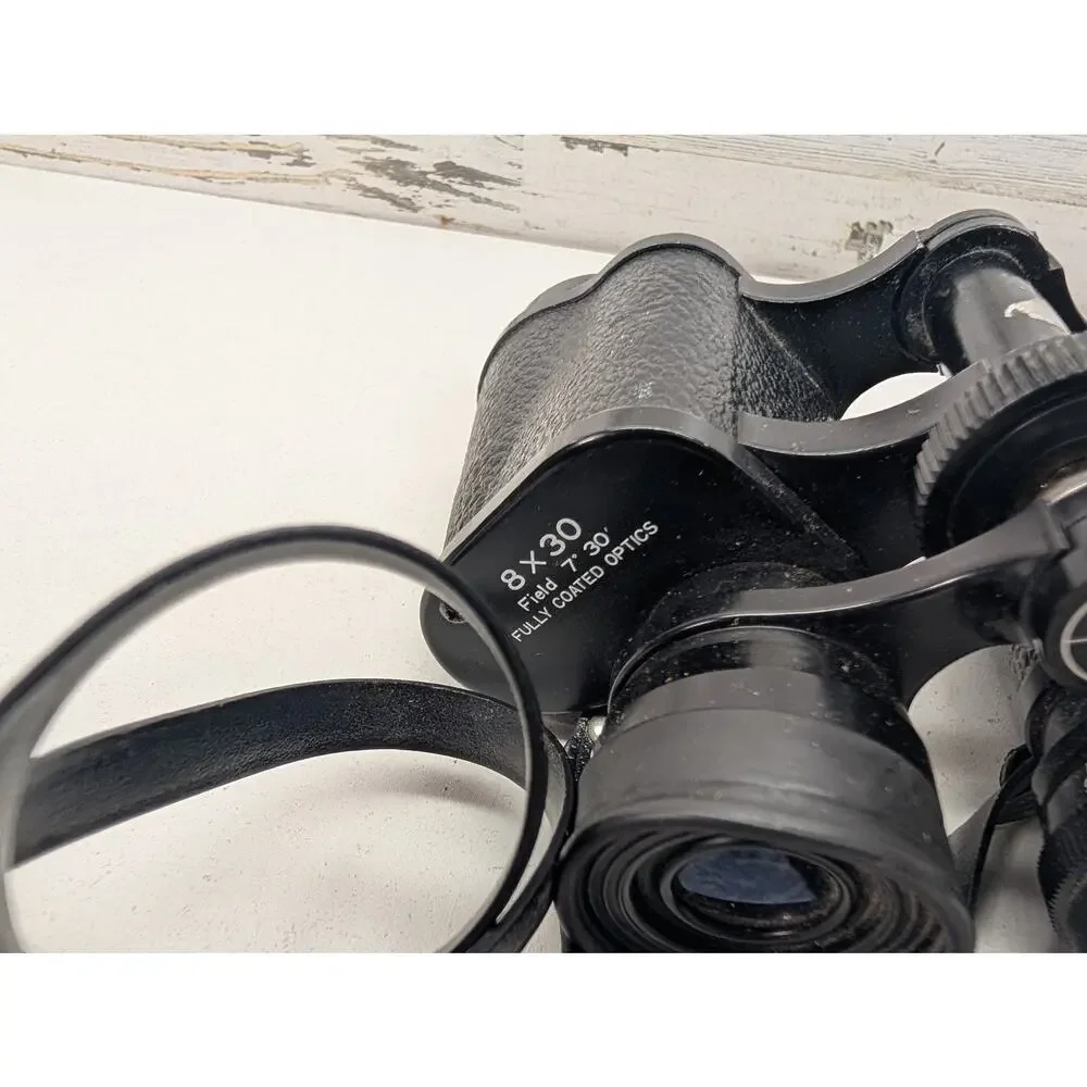 Vintage Bushnell Sportview 8x30 Binoculars Fully Coated Optics Strap